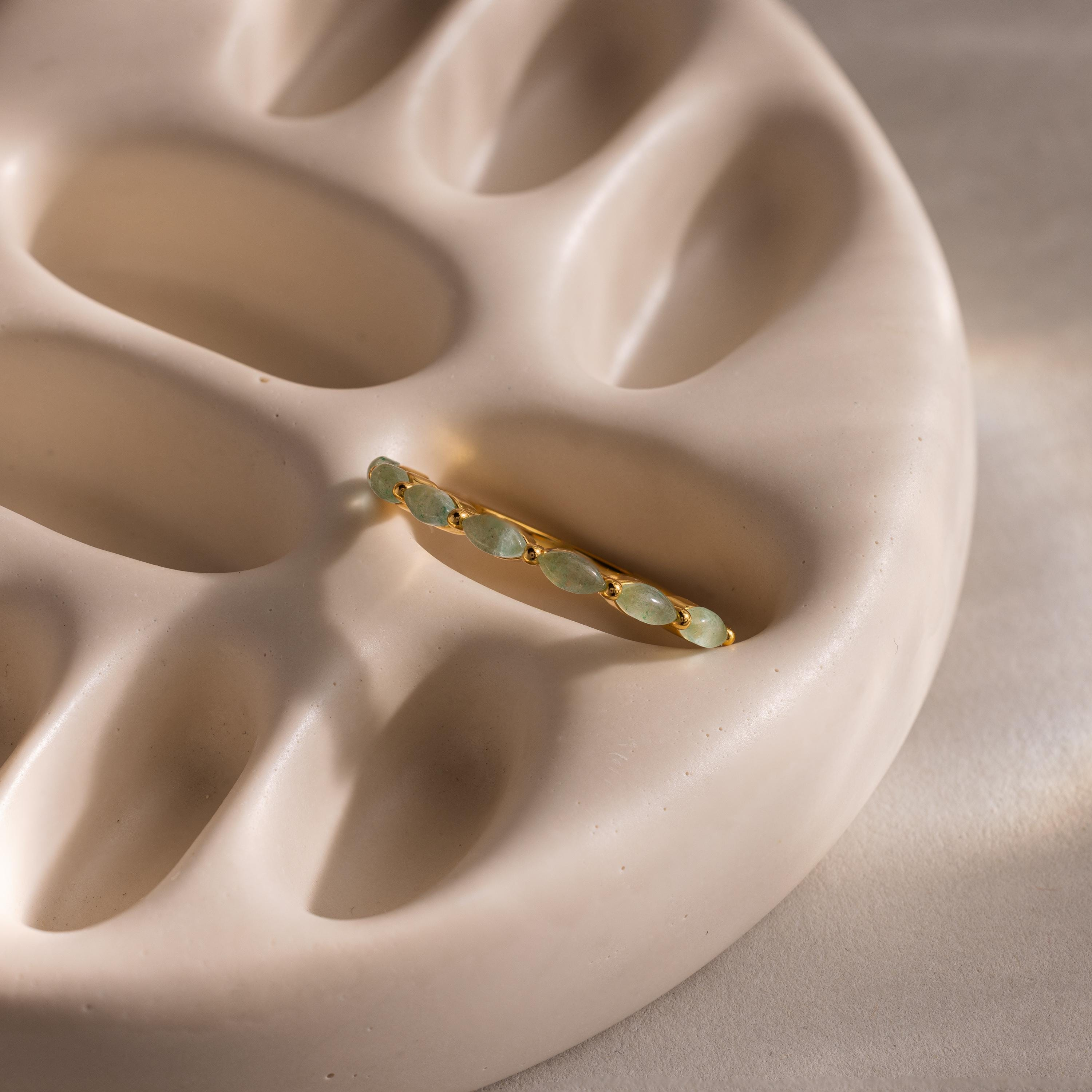 Gold Evil Eye Zircon Band Ring